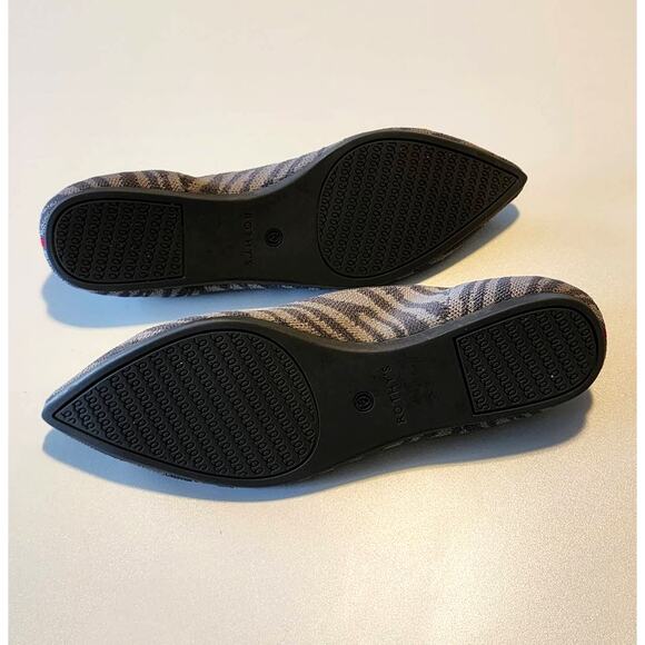 Rothy's Gray Zebra Points Size 8.5 - Picture 3 of 7